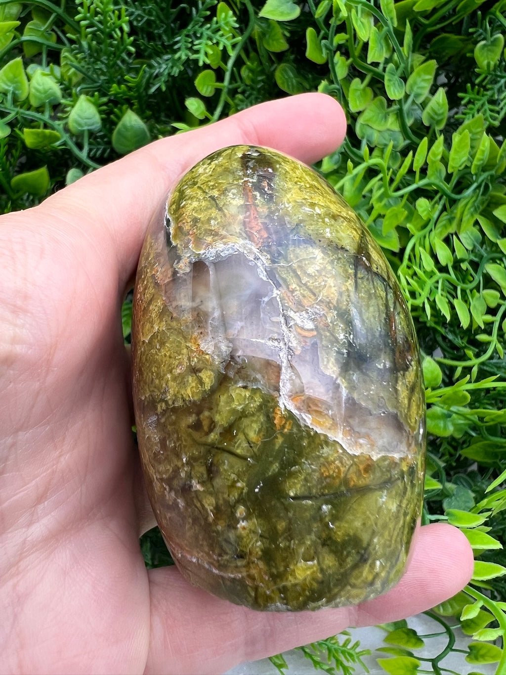 Grüner Opal, Freeform (75 mm) von KEY LIME STORE