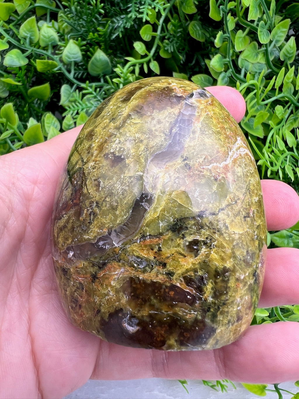 Grüner Opal, Freeform (75 mm) von KEY LIME STORE