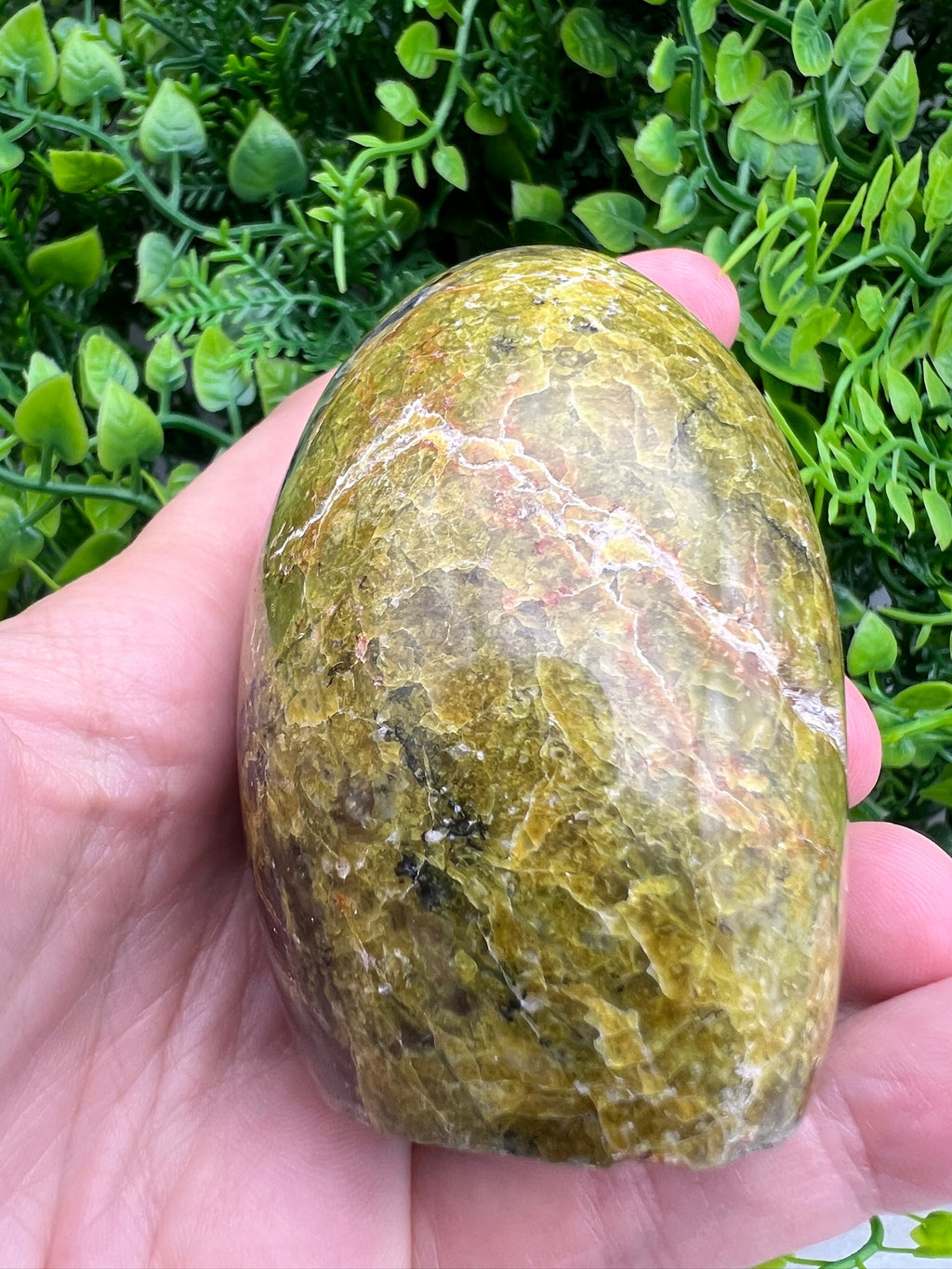 Grüner Opal, Freeform (75 mm) von KEY LIME STORE