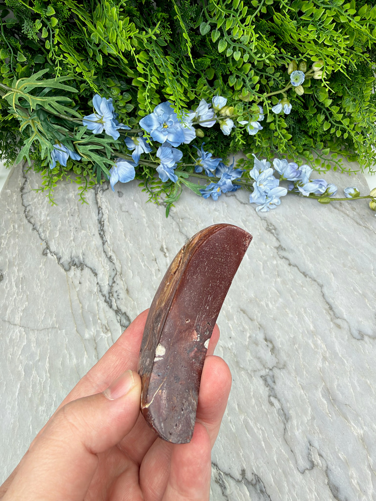 Druzy Rode Jaspis maan