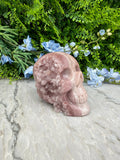 Druzy Roze Amethist schedel XL handgeslepen