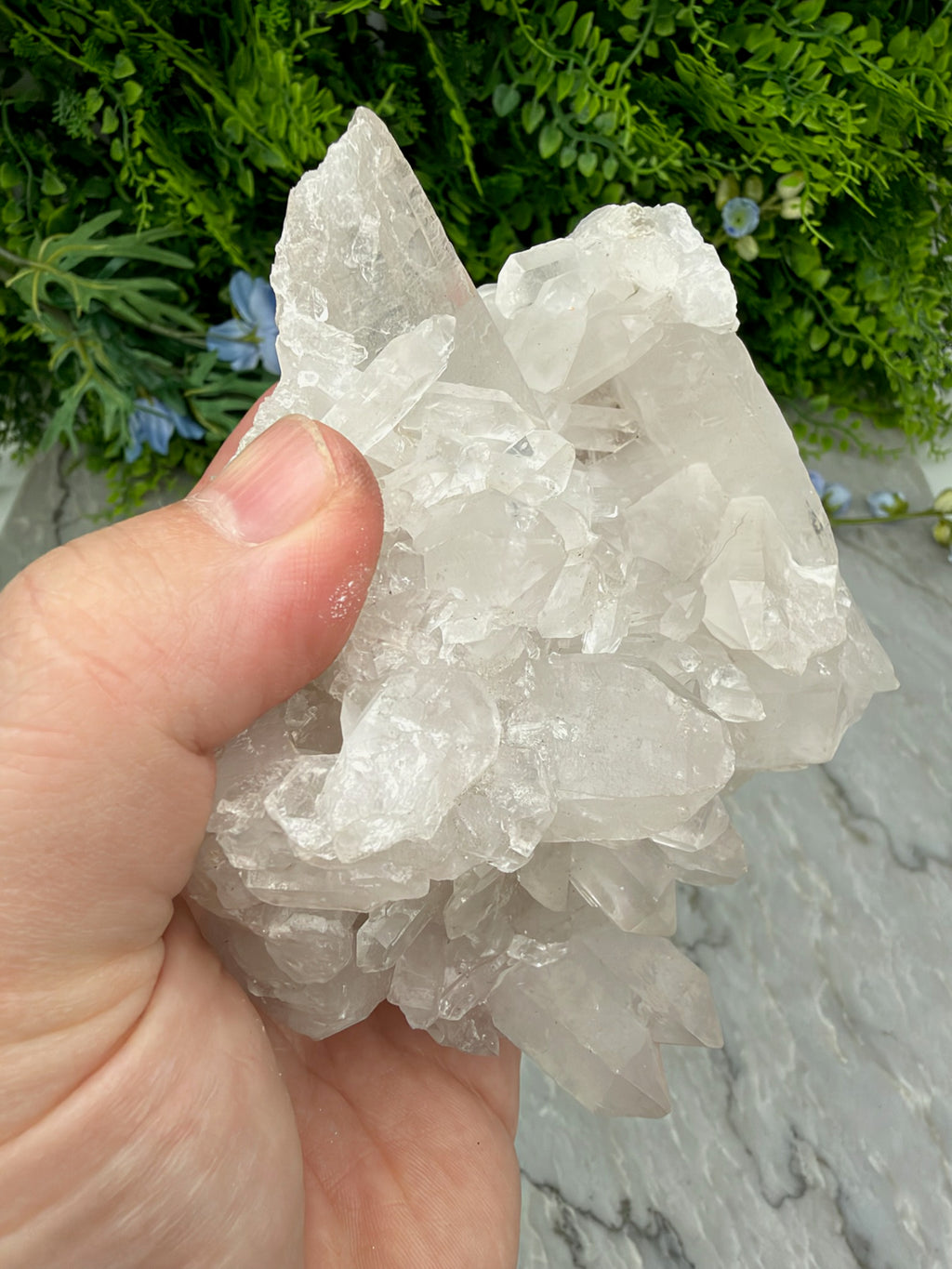 Bergkristal cluster
