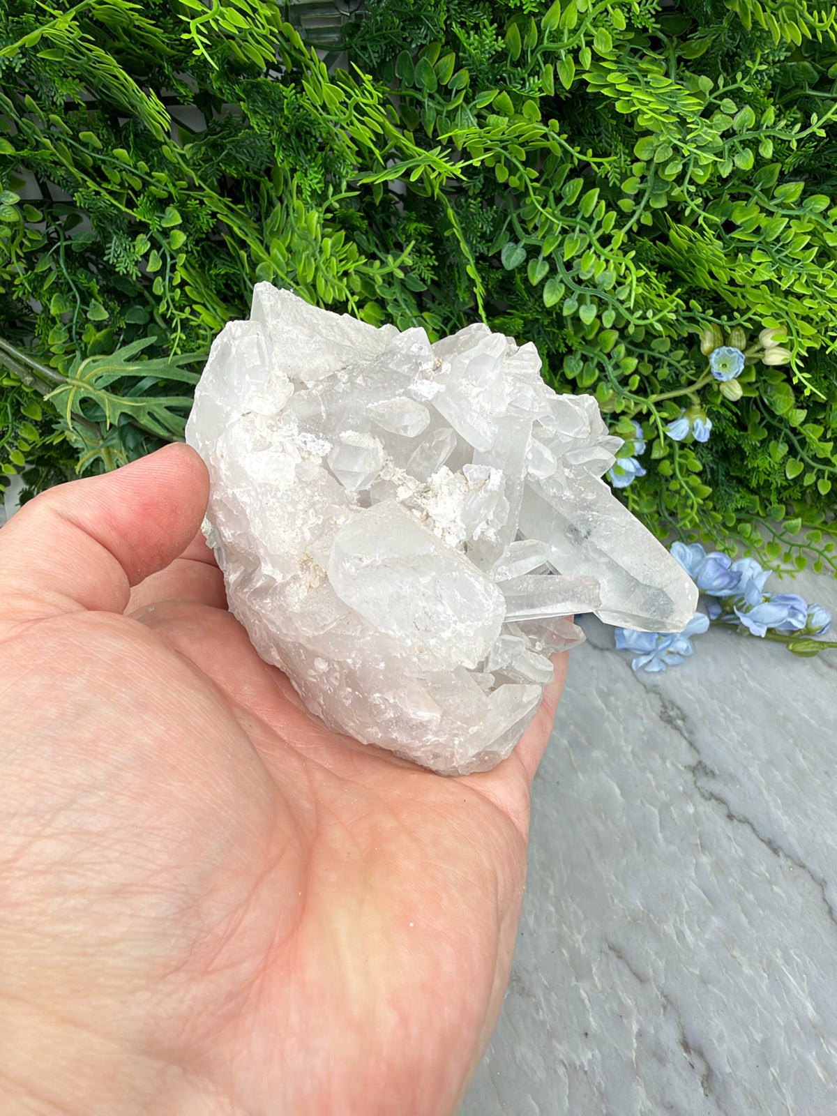 Bergkristal cluster