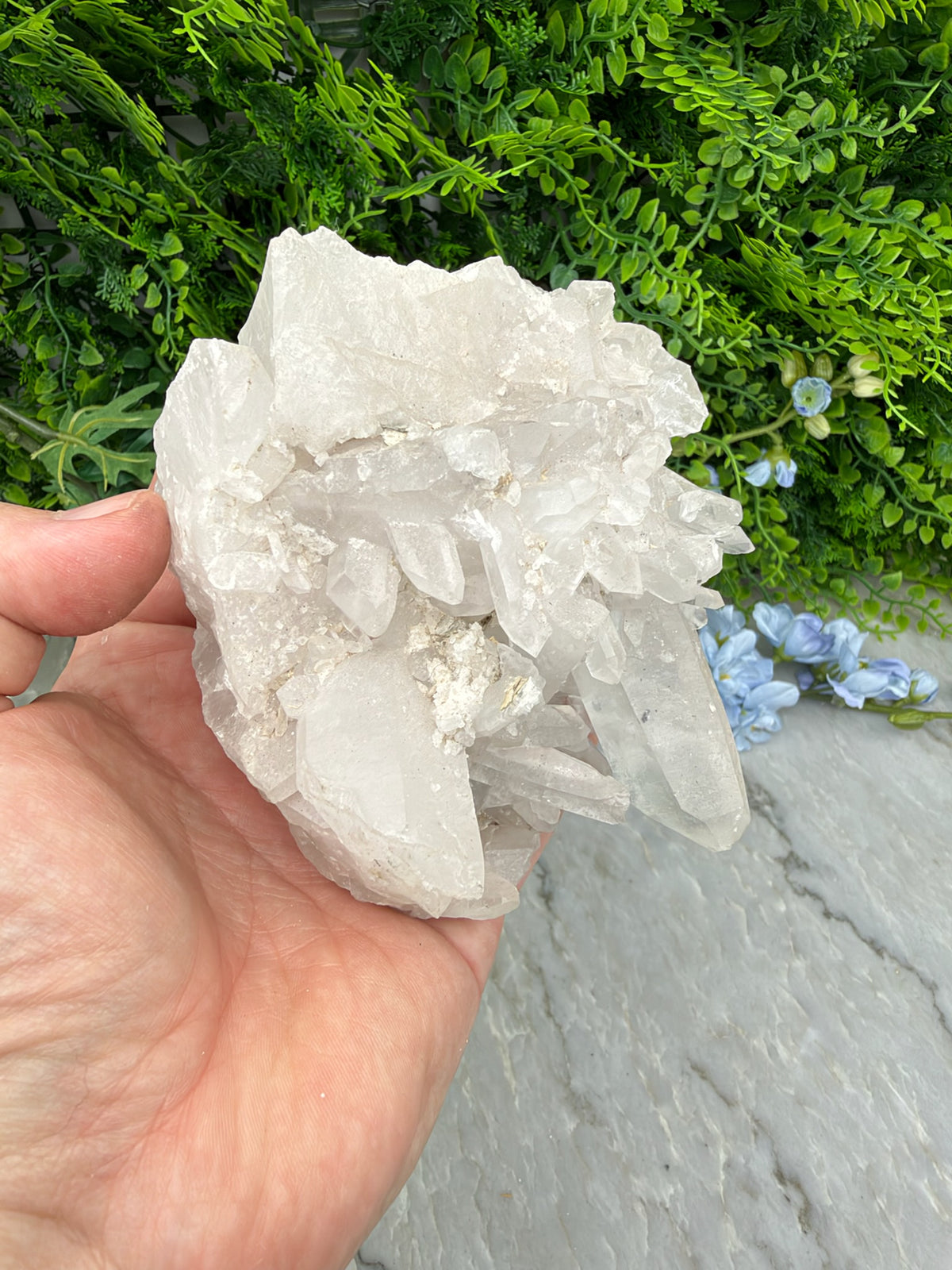 Bergkristal cluster