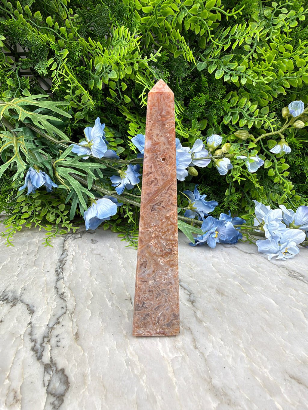 Sageniet Agaat obelisk