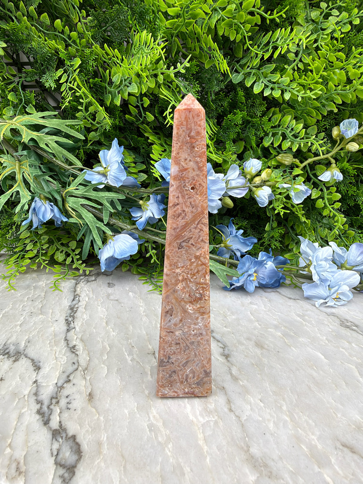 Sageniet Agaat obelisk