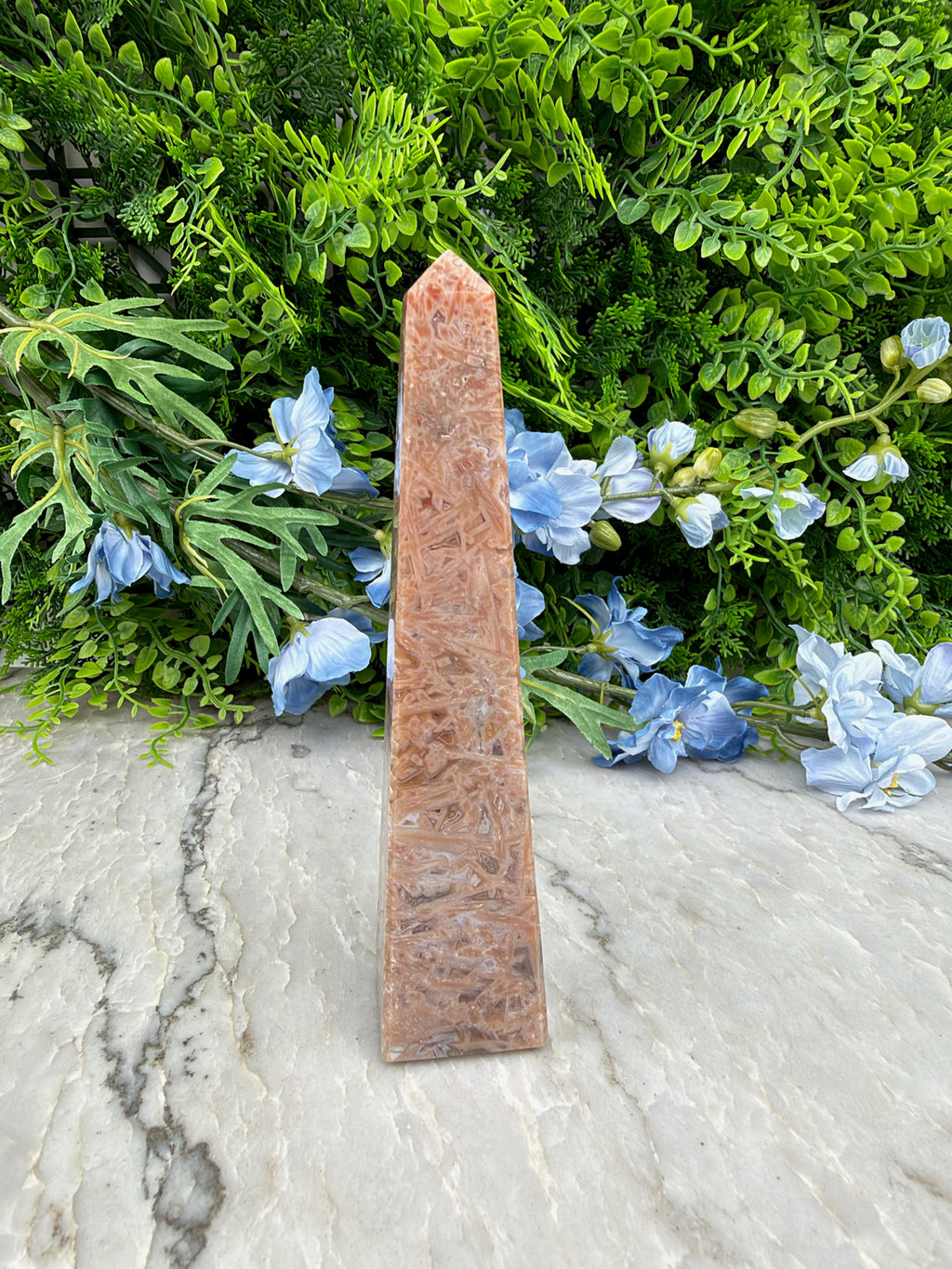 Sageniet Agaat obelisk