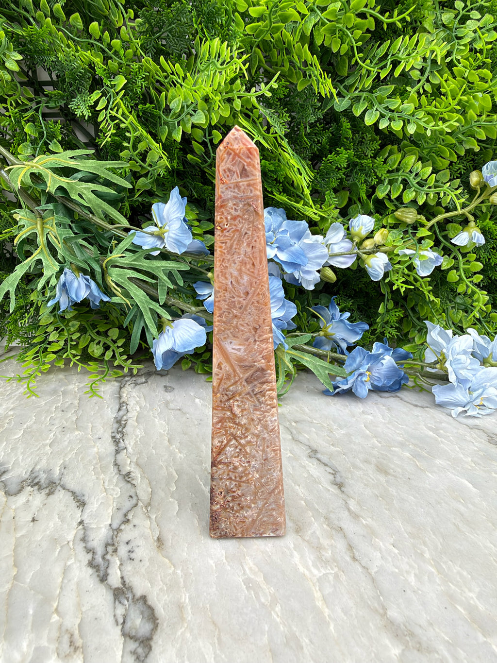 Sageniet Agaat obelisk