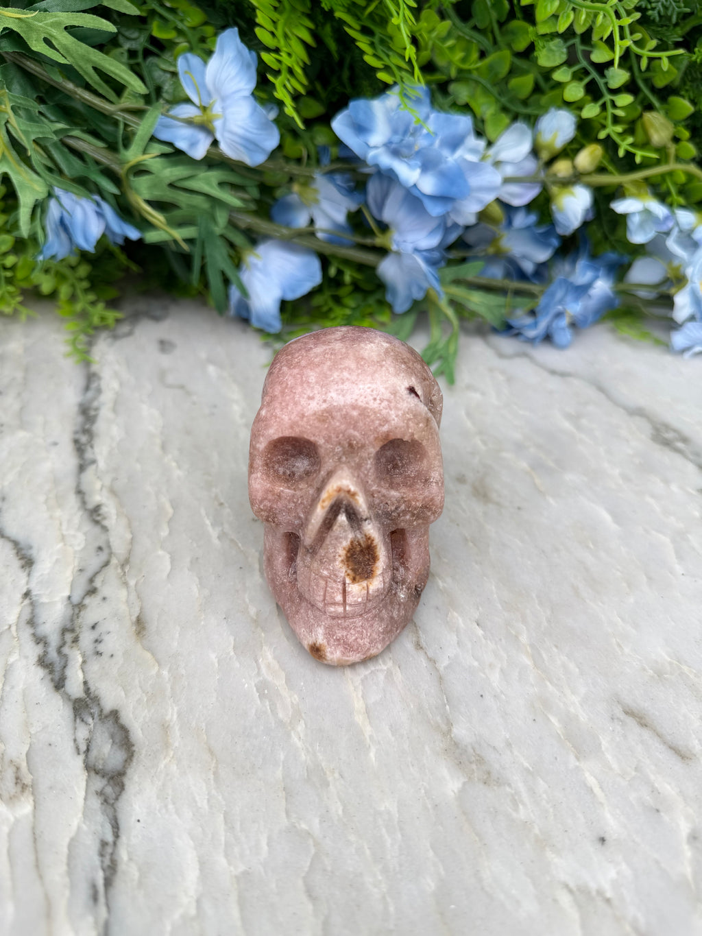 Druzy Roze Amethist schedel hoge kwaliteit en handgeslepen (366 gr/8.5 cm)