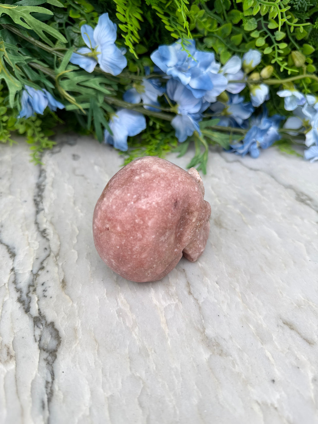 Druzy Roze Amethist schedel hoge kwaliteit en handgeslepen (366 gr/8.5 cm)