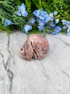 Druzy Roze Amethist schedel hoge kwaliteit en handgeslepen (366 gr/8.5 cm)