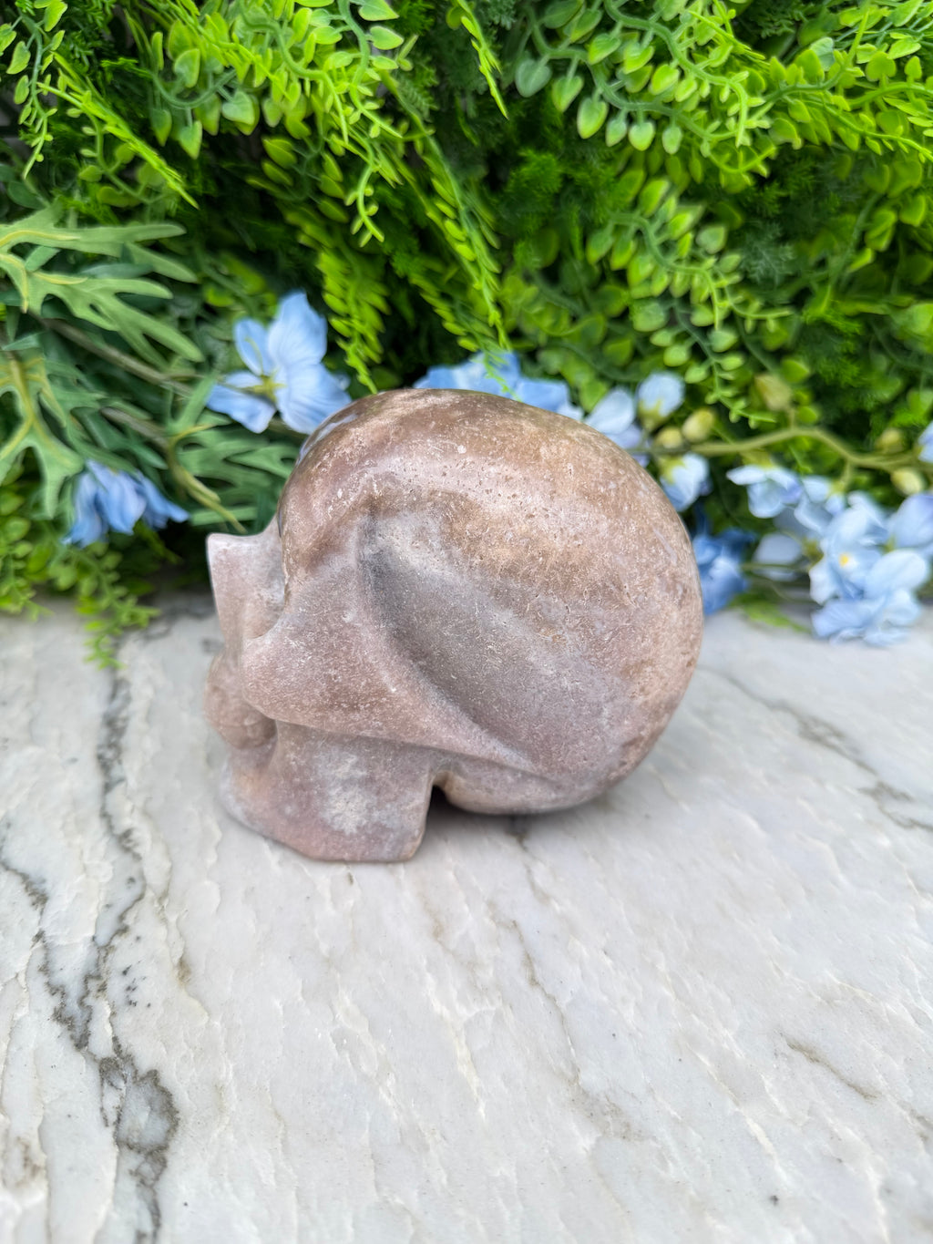 Druzy Roze Amethist schedel hoge kwaliteit en handgeslepen (1401 gr/12.5 cm)