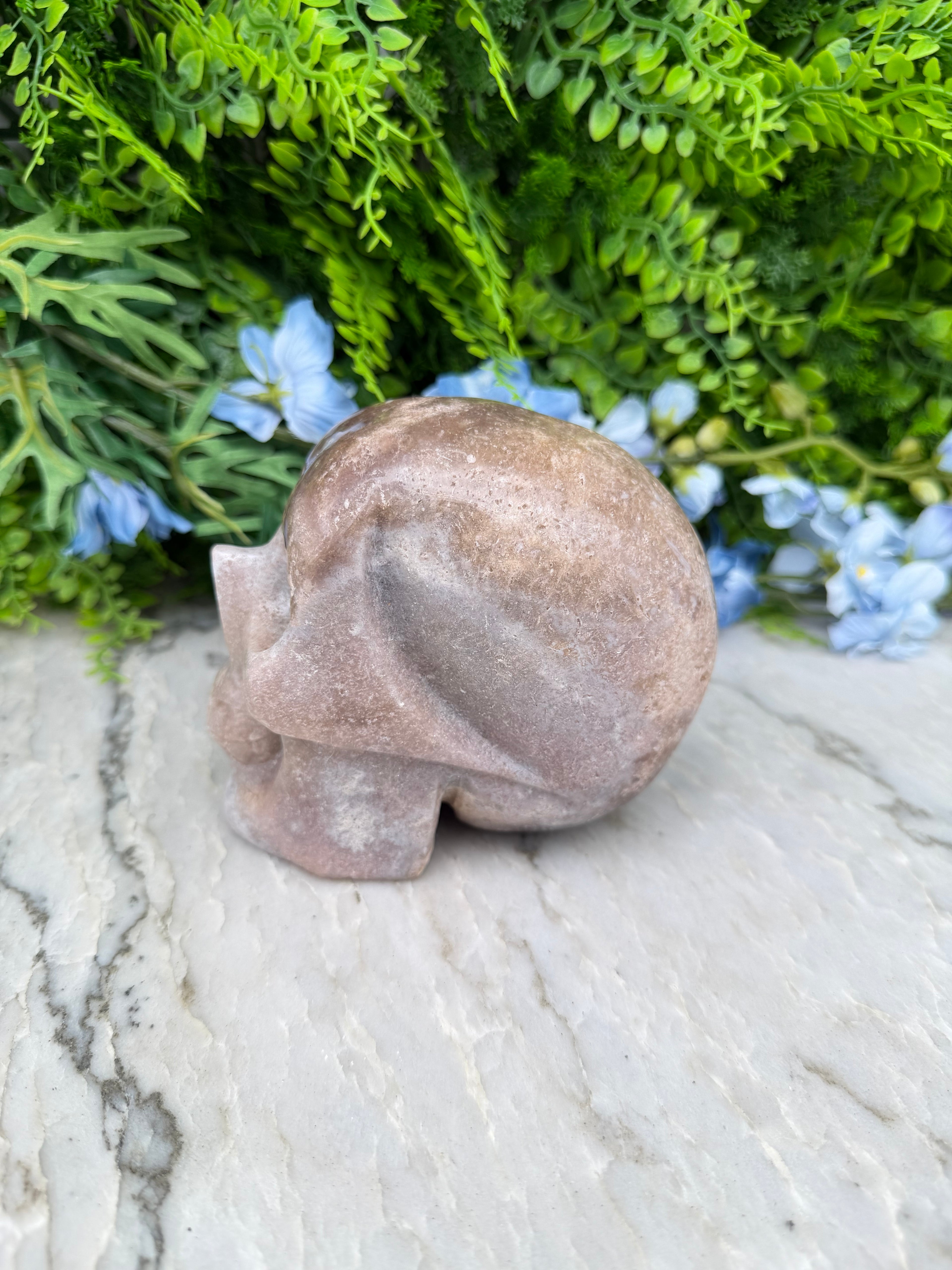 Druzy Roze Amethist schedel hoge kwaliteit en handgeslepen (1401 gr/12.5 cm)