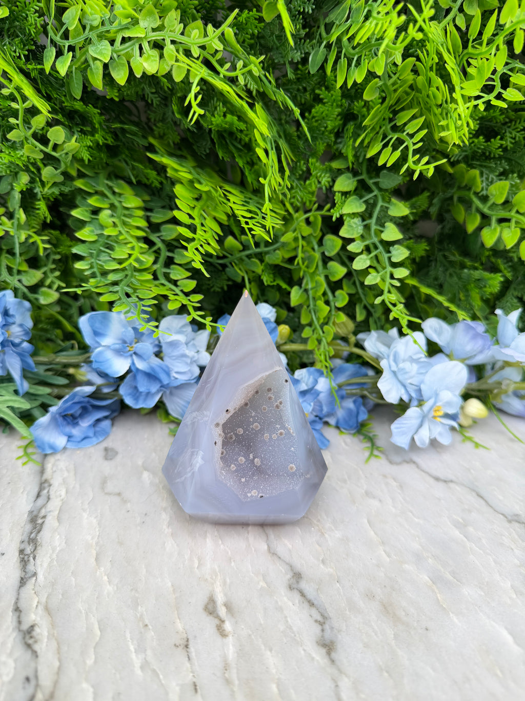 Druzy Agaat diamantvorm (284 gr/10 cm)