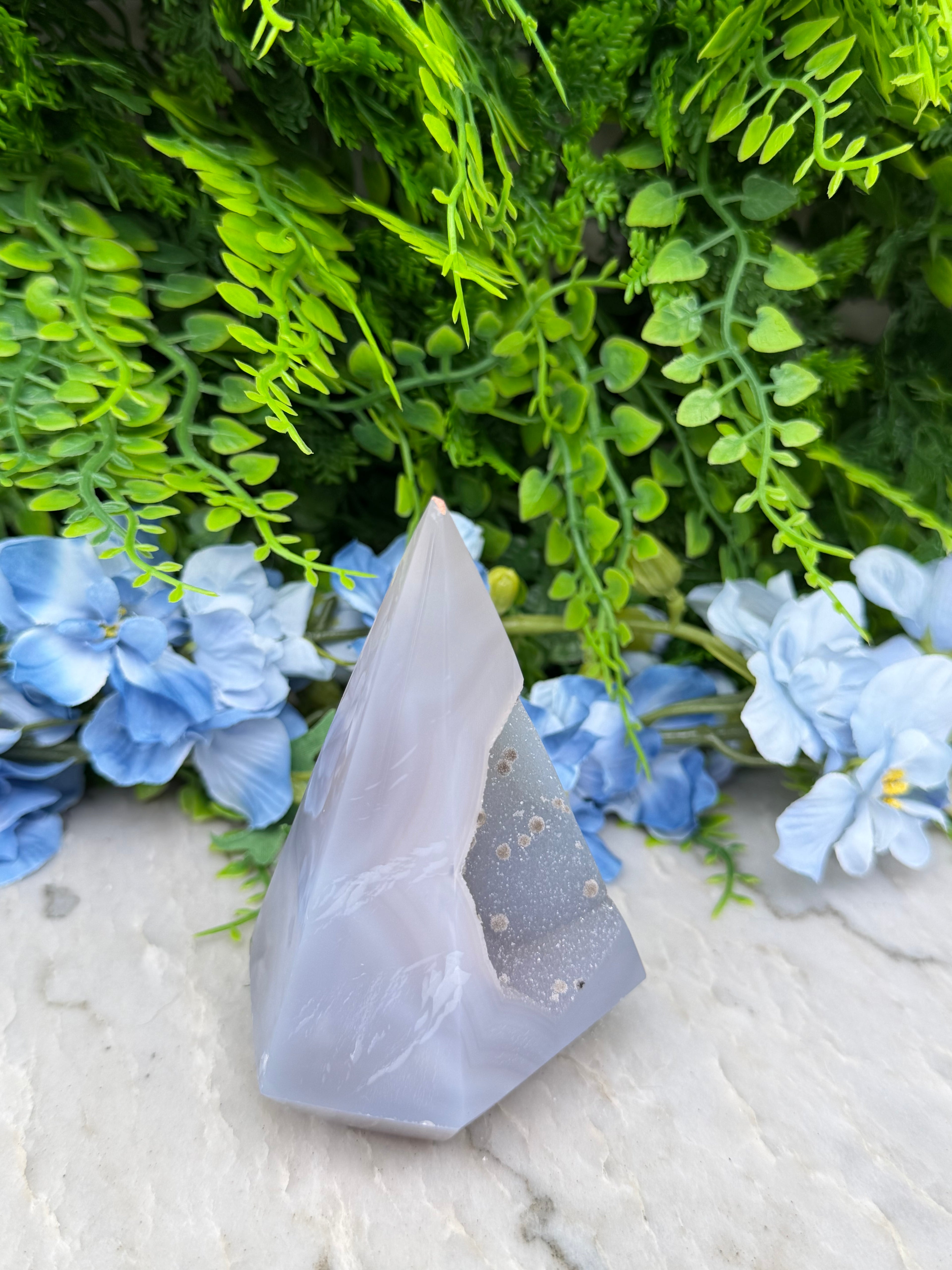 Druzy Agaat diamantvorm (284 gr/10 cm)