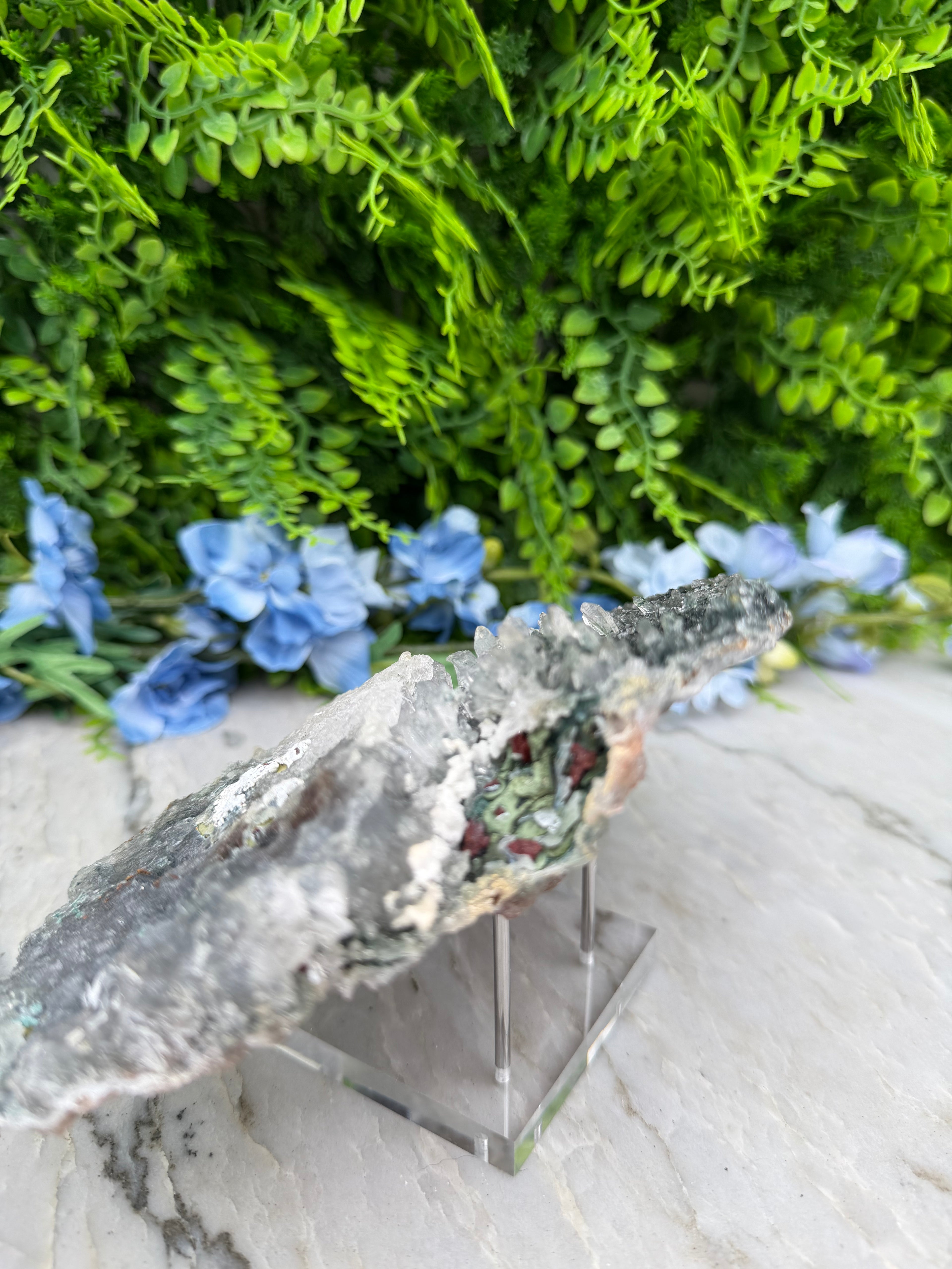 Amethist flower op standaard (628 gr/19 cm)