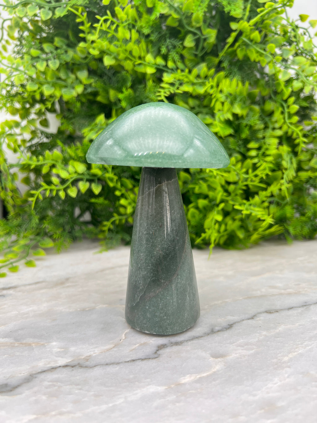 Groene Kwarts paddenstoel XL