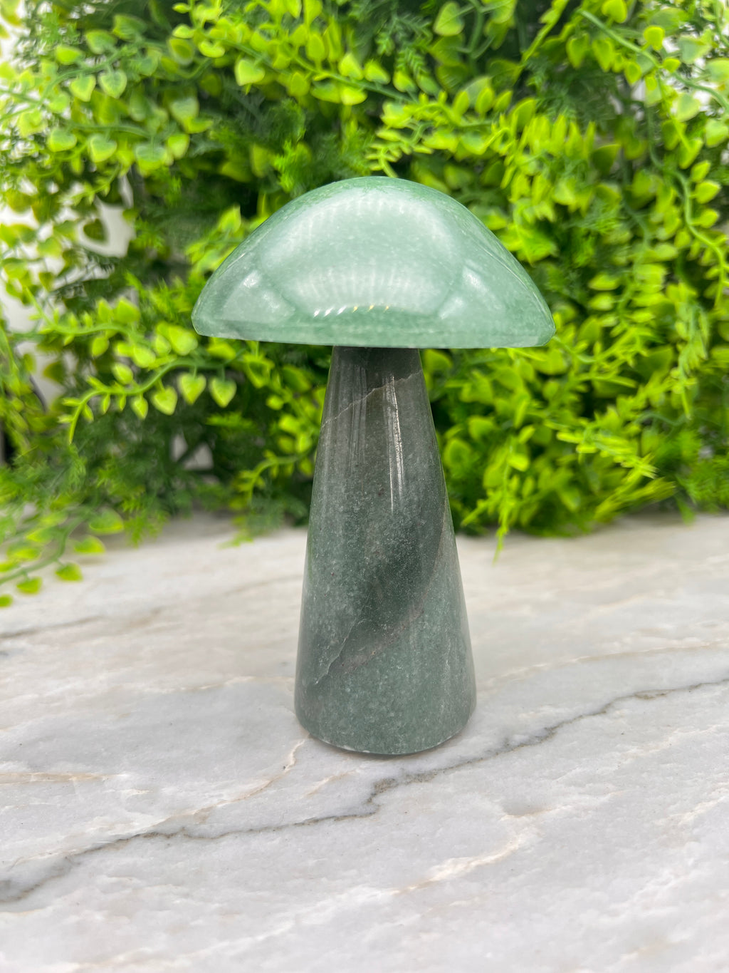 Groene Kwarts paddenstoel XL