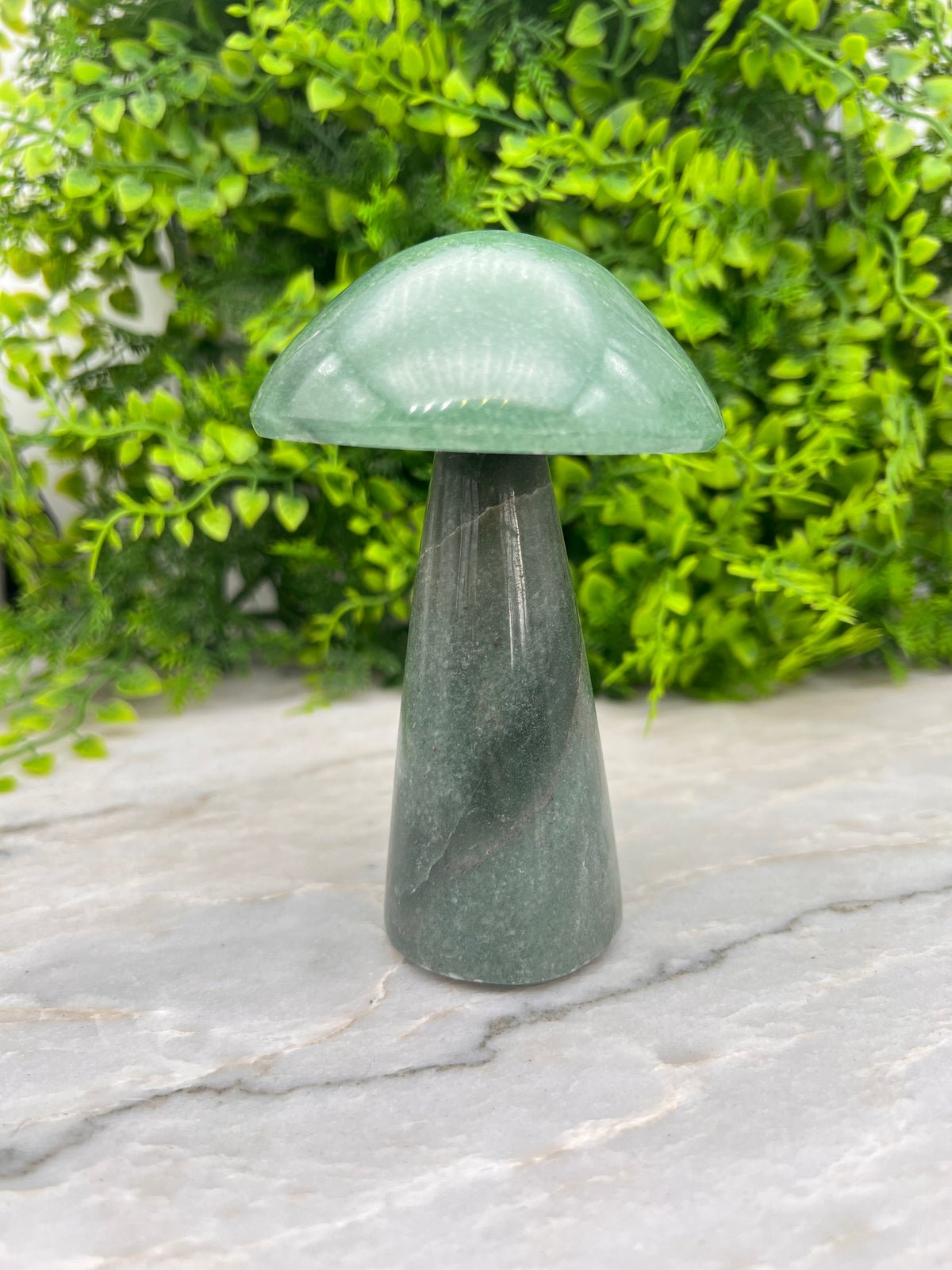 Groene Kwarts paddenstoel XL