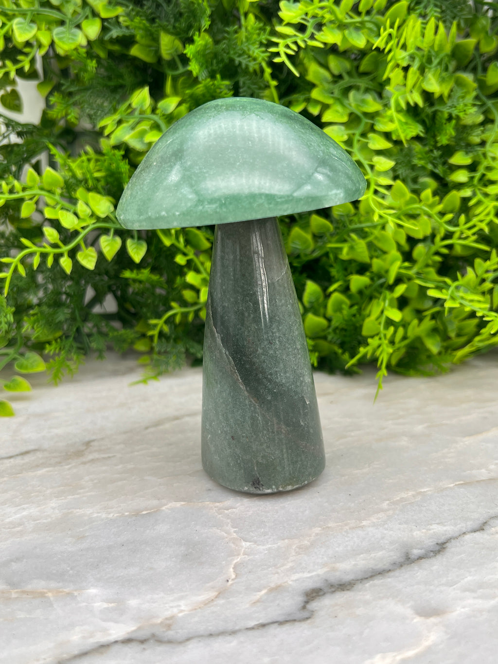 Groene Kwarts paddenstoel XL