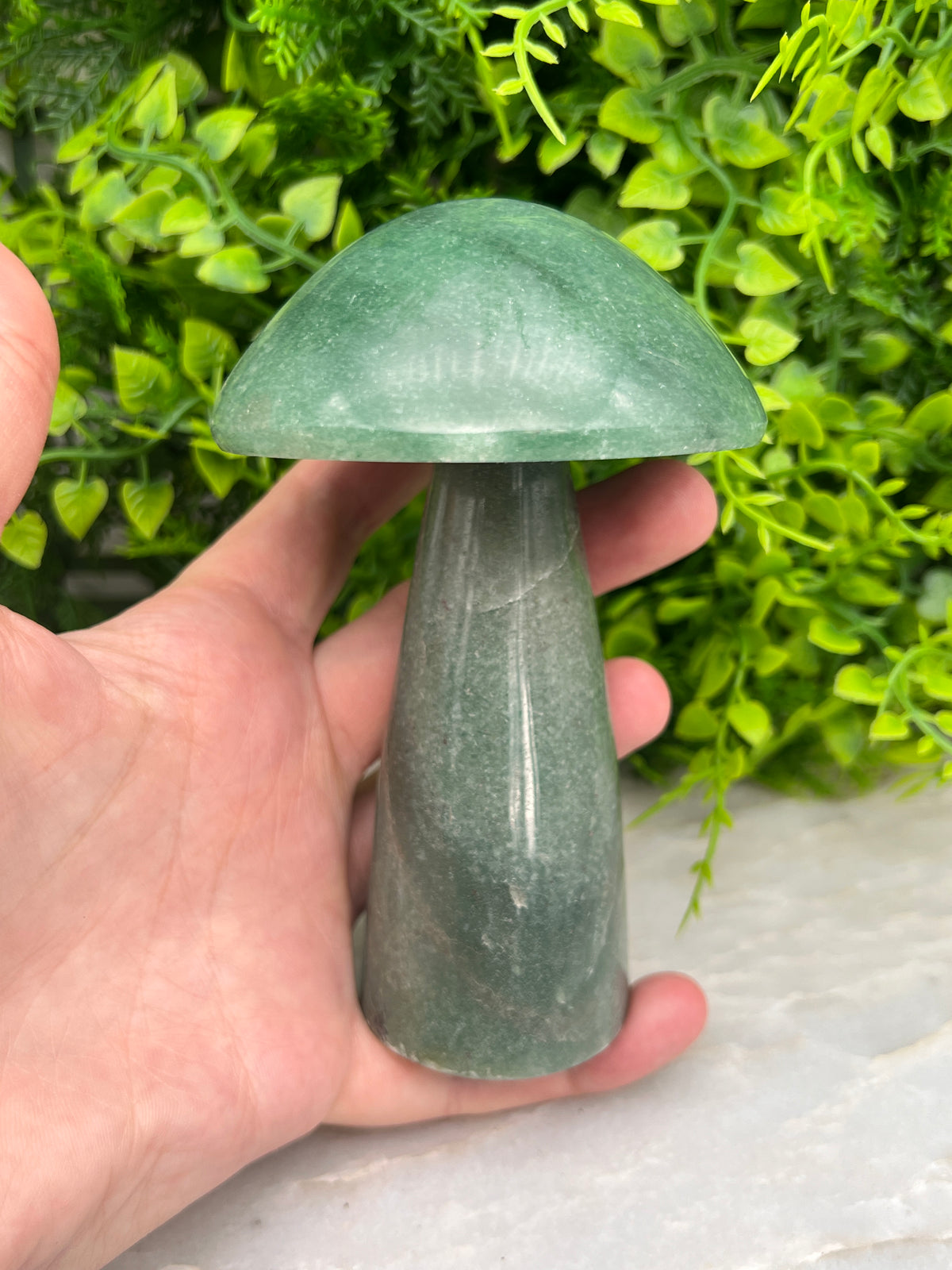 Groene Kwarts paddenstoel XL