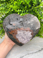 Amethist cluster hart XL