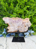 Amethyst fan-shaped thick disc on a stand (1580 gr/22 cm)