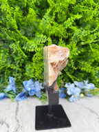 Amethyst fan-shaped thick disc on a stand (1580 gr/22 cm)