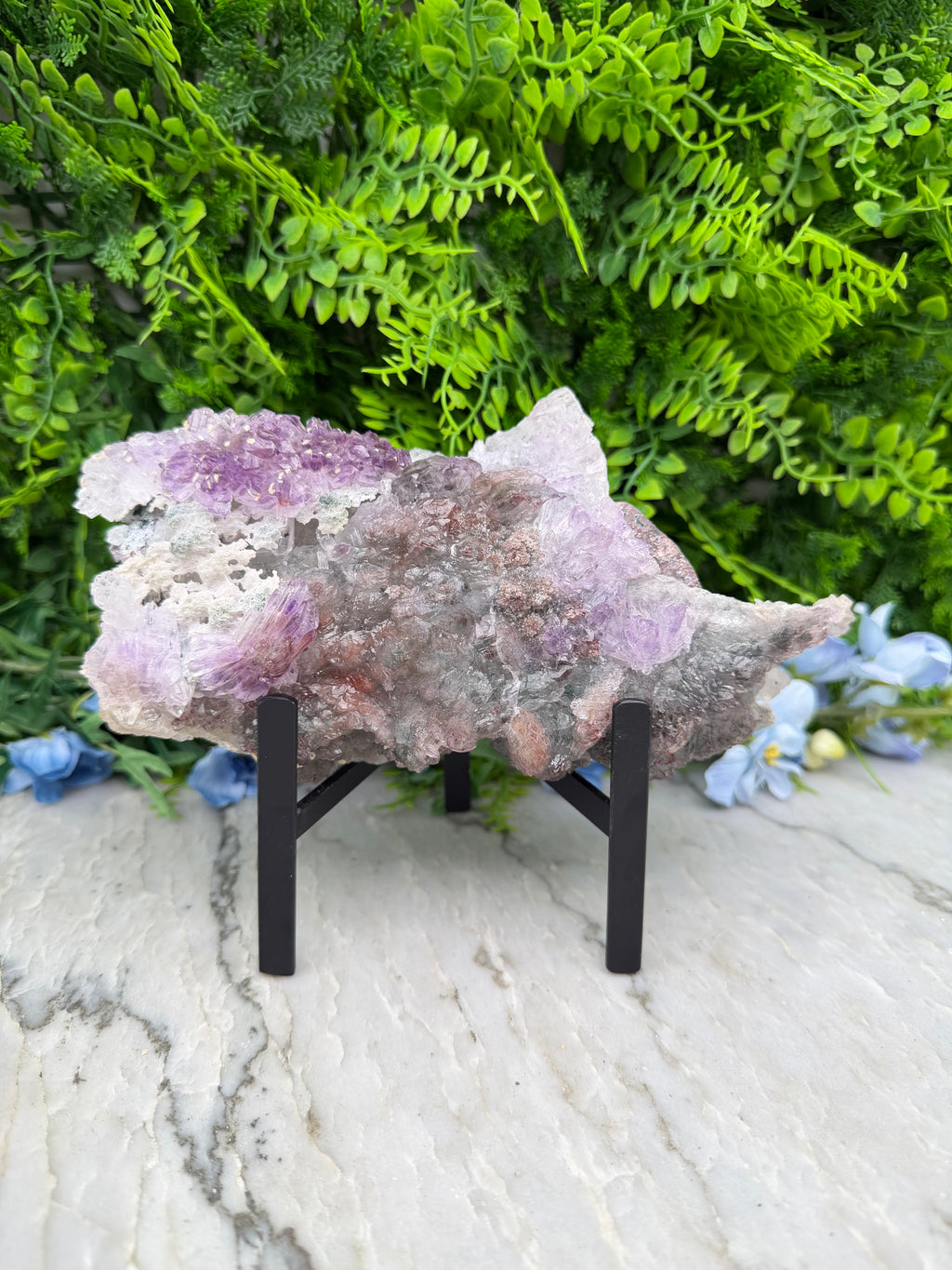 Amethist flower op standaard (1142 gr/21 cm)