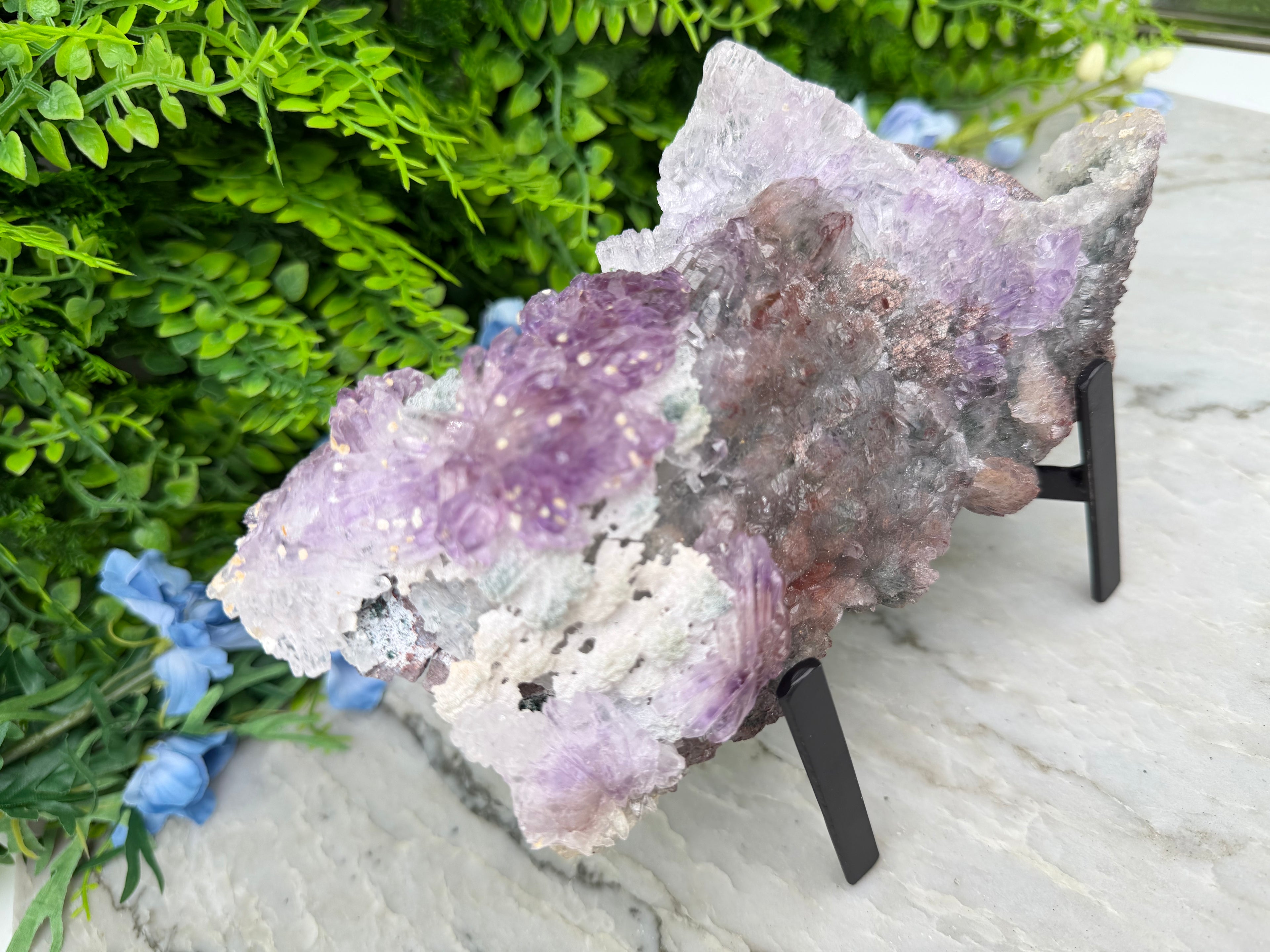 Amethist flower op standaard (1142 gr/21 cm)