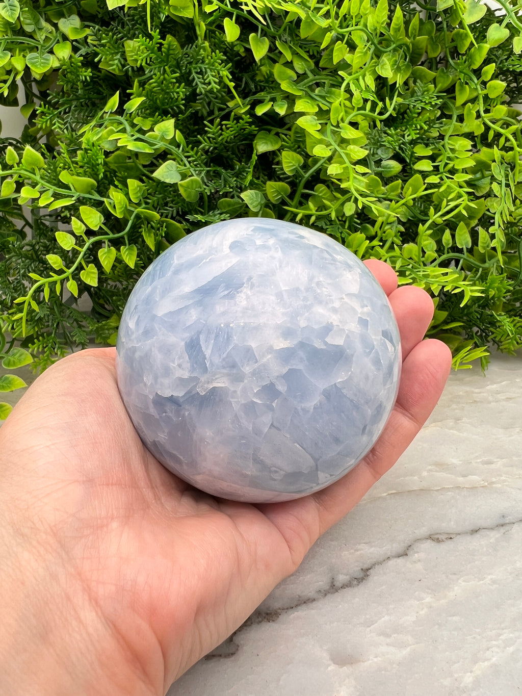 Blauwe Calciet bol