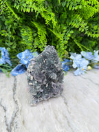 Groene Amethist flower cluster (488 gr/11 cm)