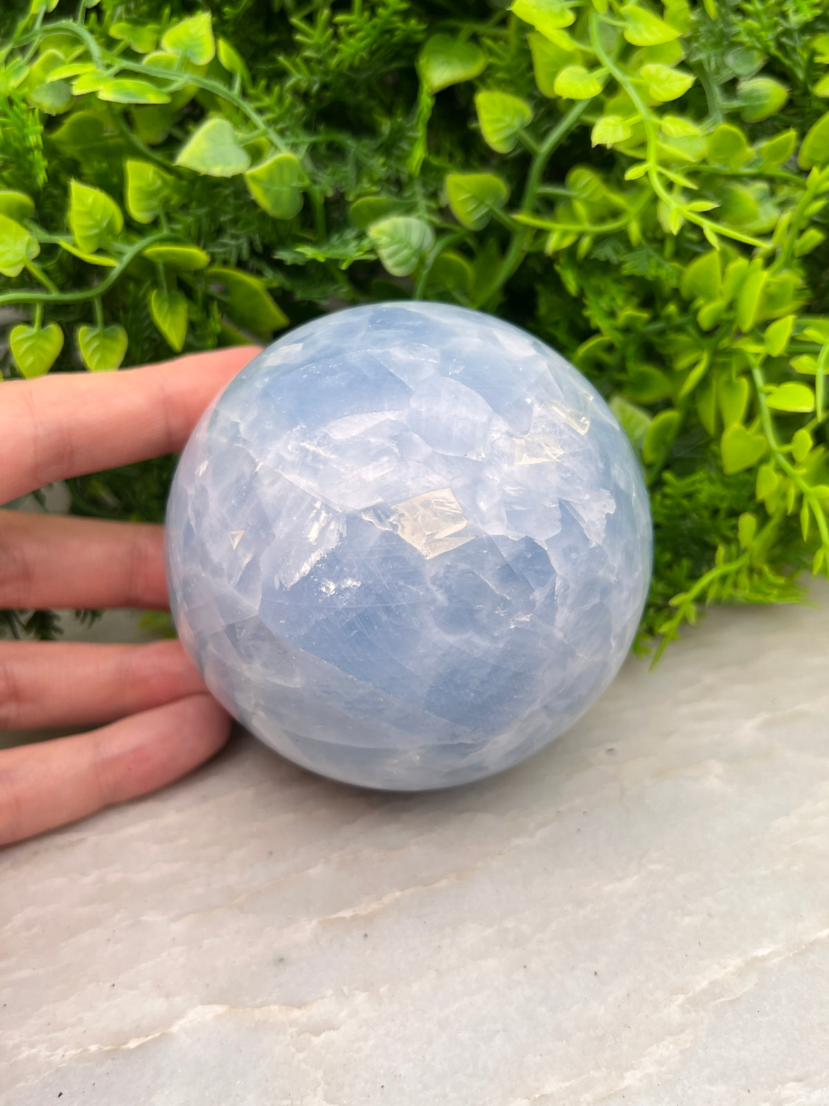 Blauwe Calciet bol