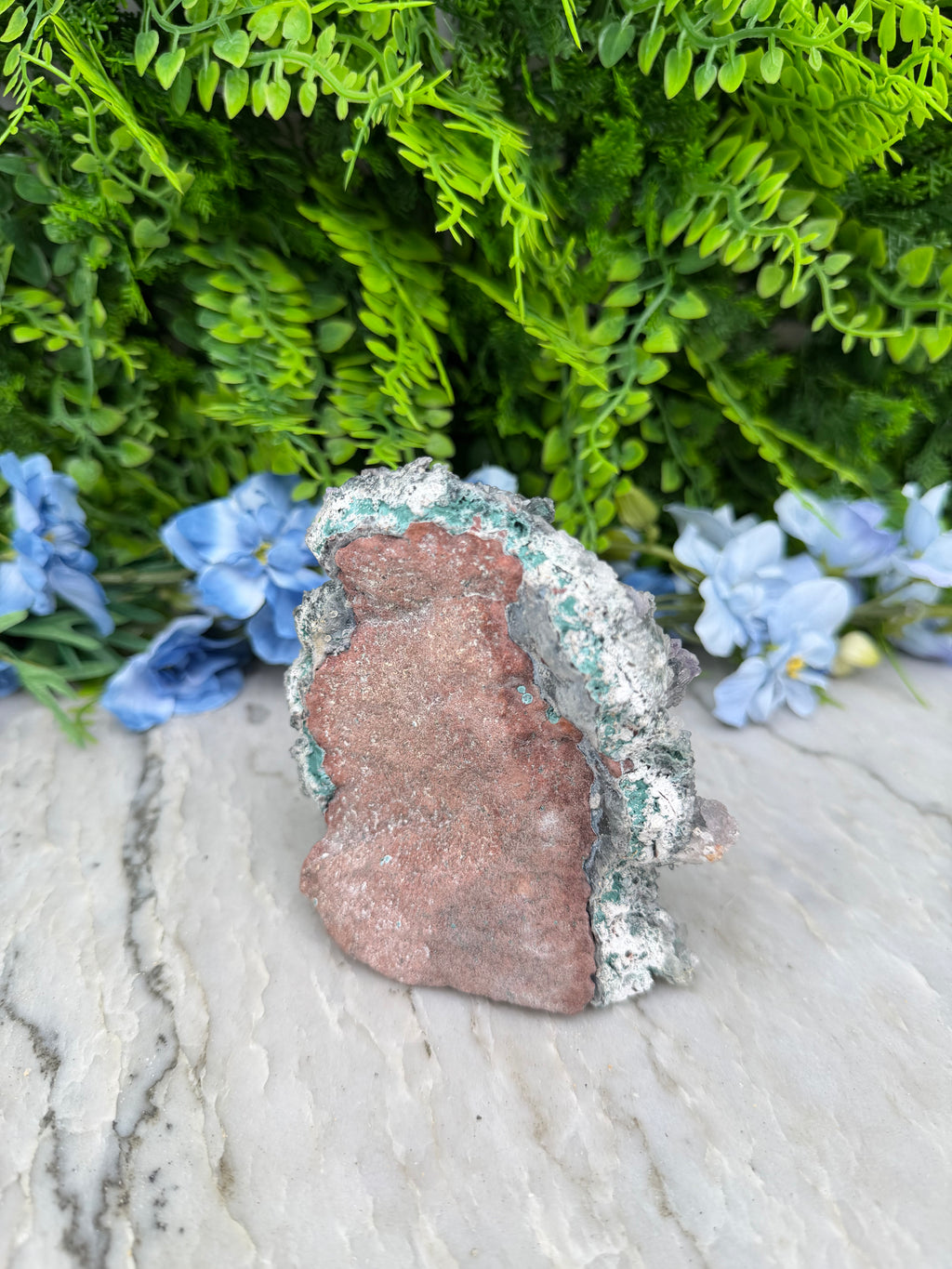 Groene Amethist flower cluster (488 gr/11 cm)