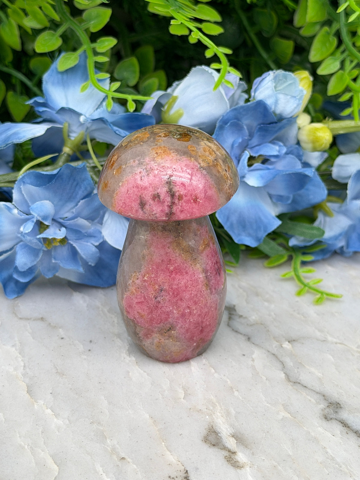Rhodoniet paddenstoel (120 gr/6 cm)