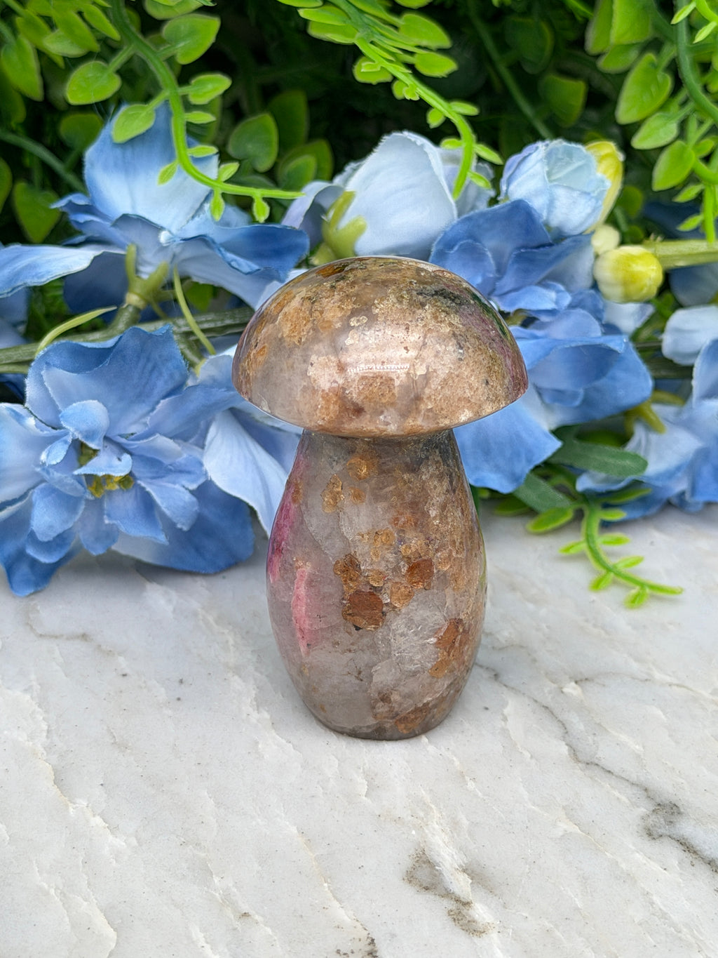 Rhodoniet paddenstoel (120 gr/6 cm)