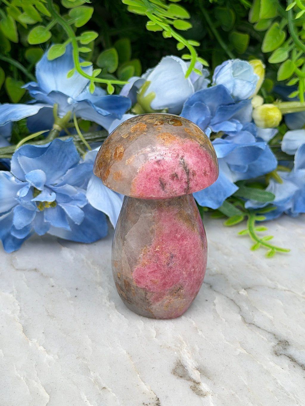 Rhodoniet paddenstoel (120 gr/6 cm)
