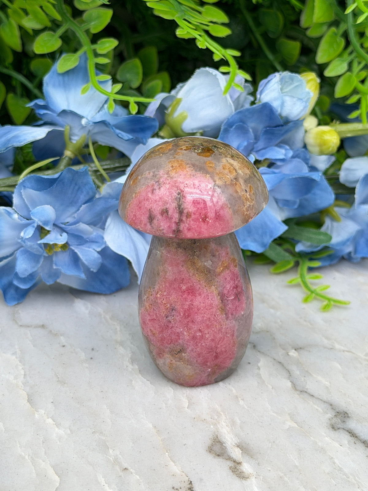 Rhodoniet paddenstoel (120 gr/6 cm)