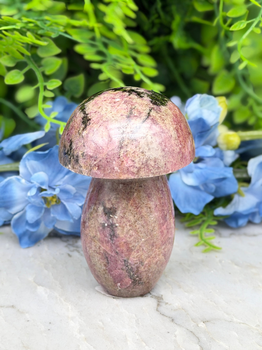 Rhodoniet paddenstoel (298 gr/8 cm)