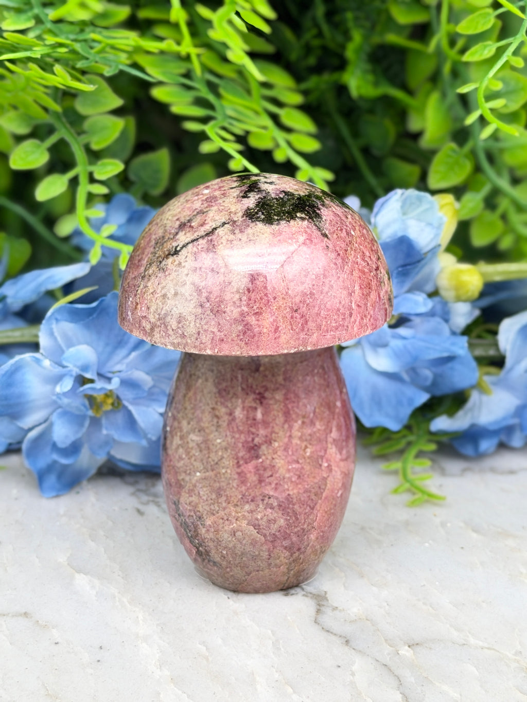 Rhodoniet paddenstoel (298 gr/8 cm)