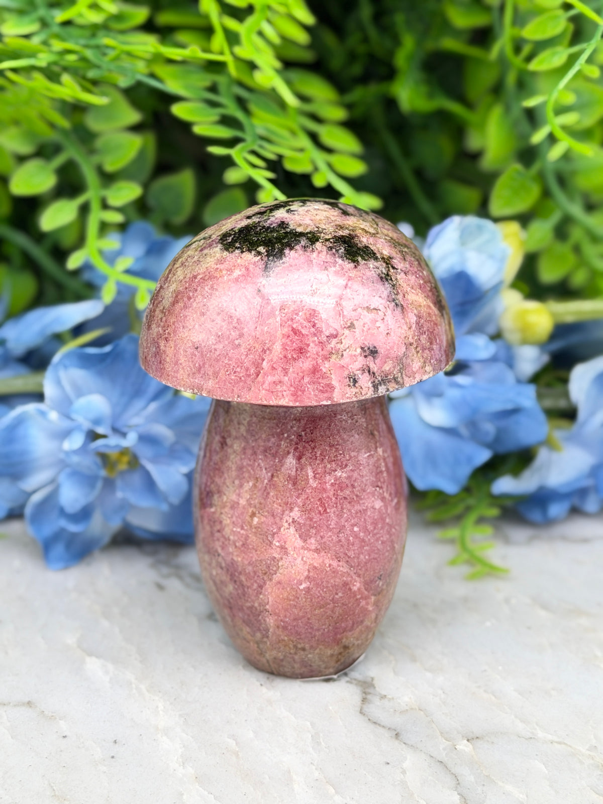 Rhodoniet paddenstoel (298 gr/8 cm)