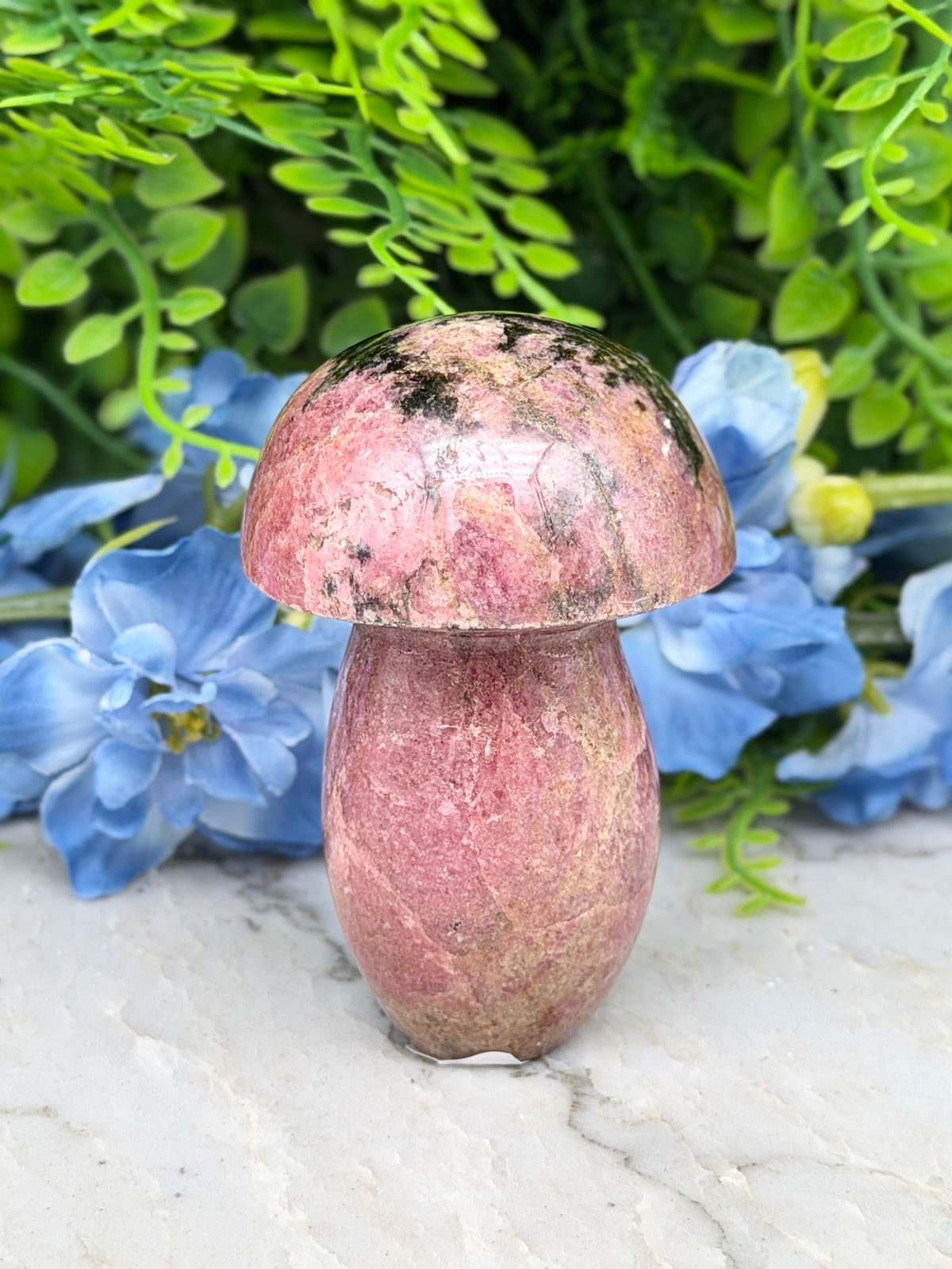 Rhodoniet paddenstoel (298 gr/8 cm)