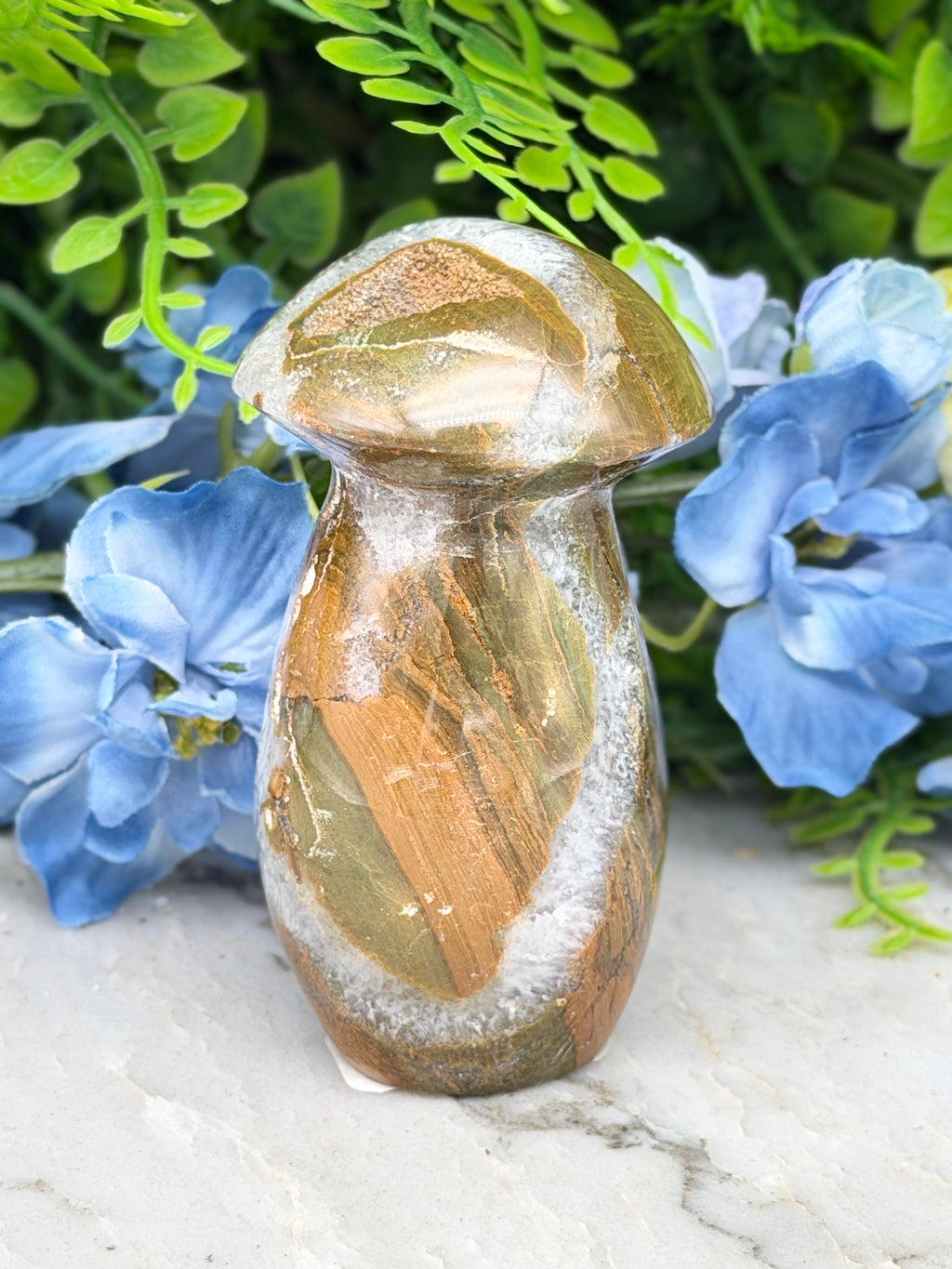 Oceaan Jaspis paddenstoel (156 gr/8 cm)