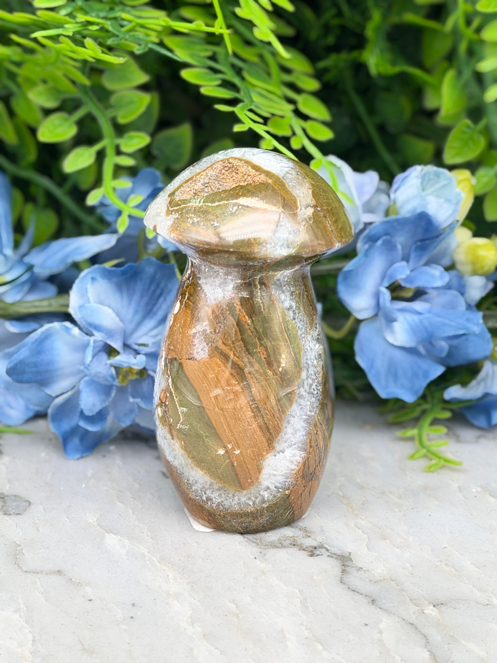 Oceaan Jaspis paddenstoel (156 gr/8 cm)