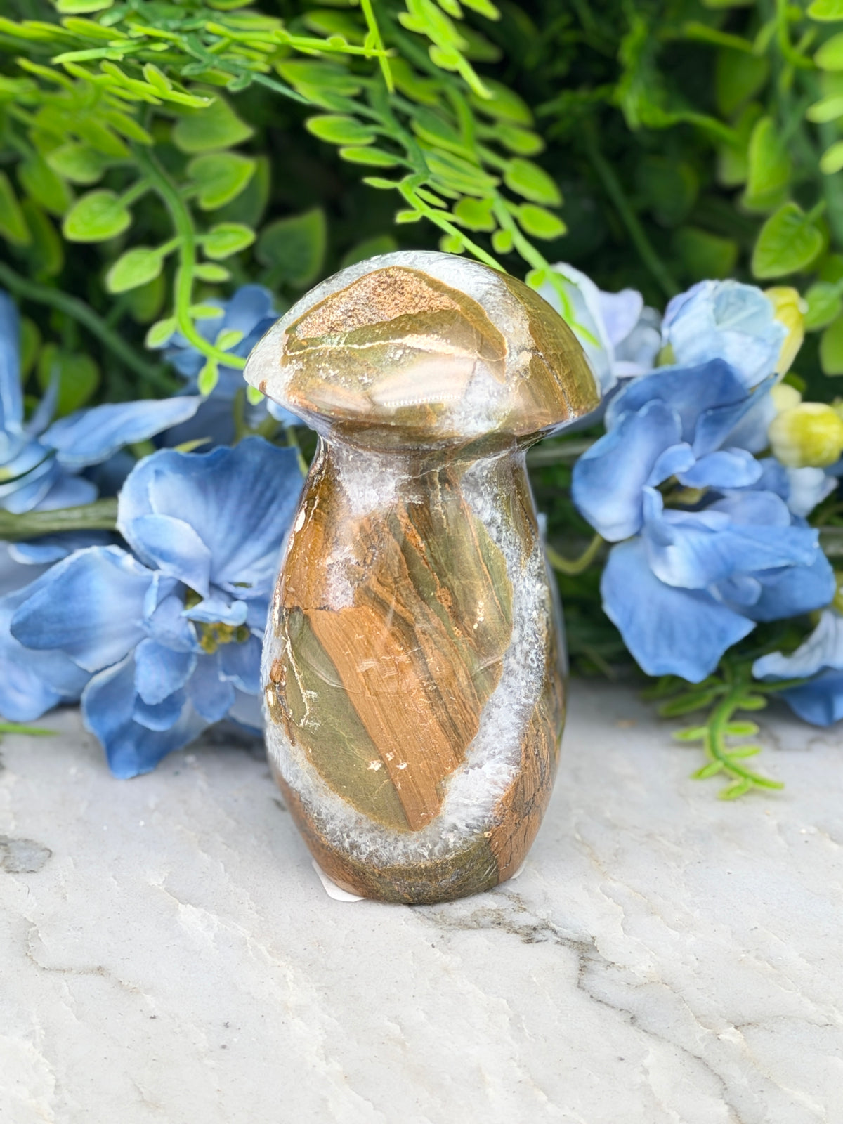 Oceaan Jaspis paddenstoel (156 gr/8 cm)