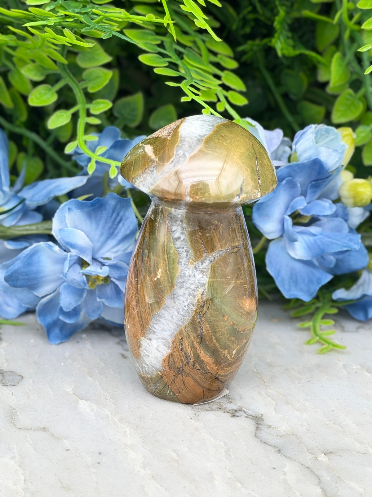 Oceaan Jaspis paddenstoel (156 gr/8 cm)