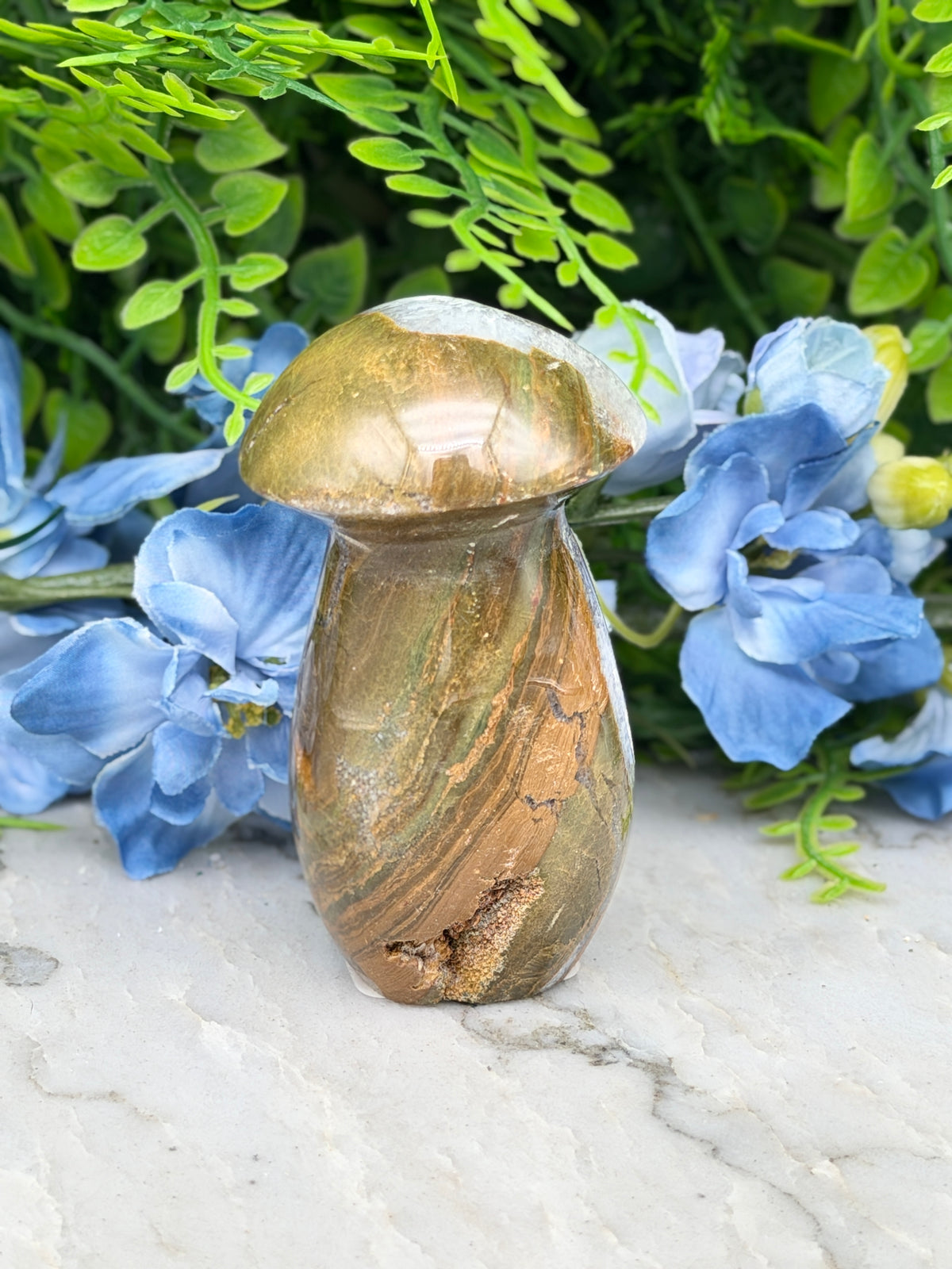 Oceaan Jaspis paddenstoel (156 gr/8 cm)