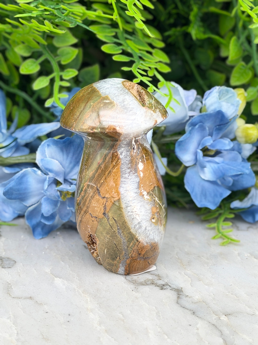 Oceaan Jaspis paddenstoel (156 gr/8 cm)