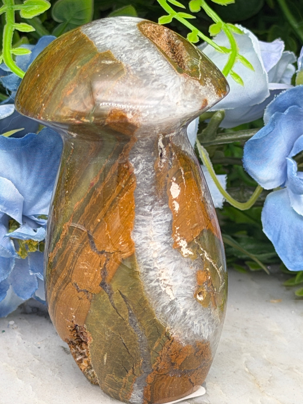 Oceaan Jaspis paddenstoel (156 gr/8 cm)