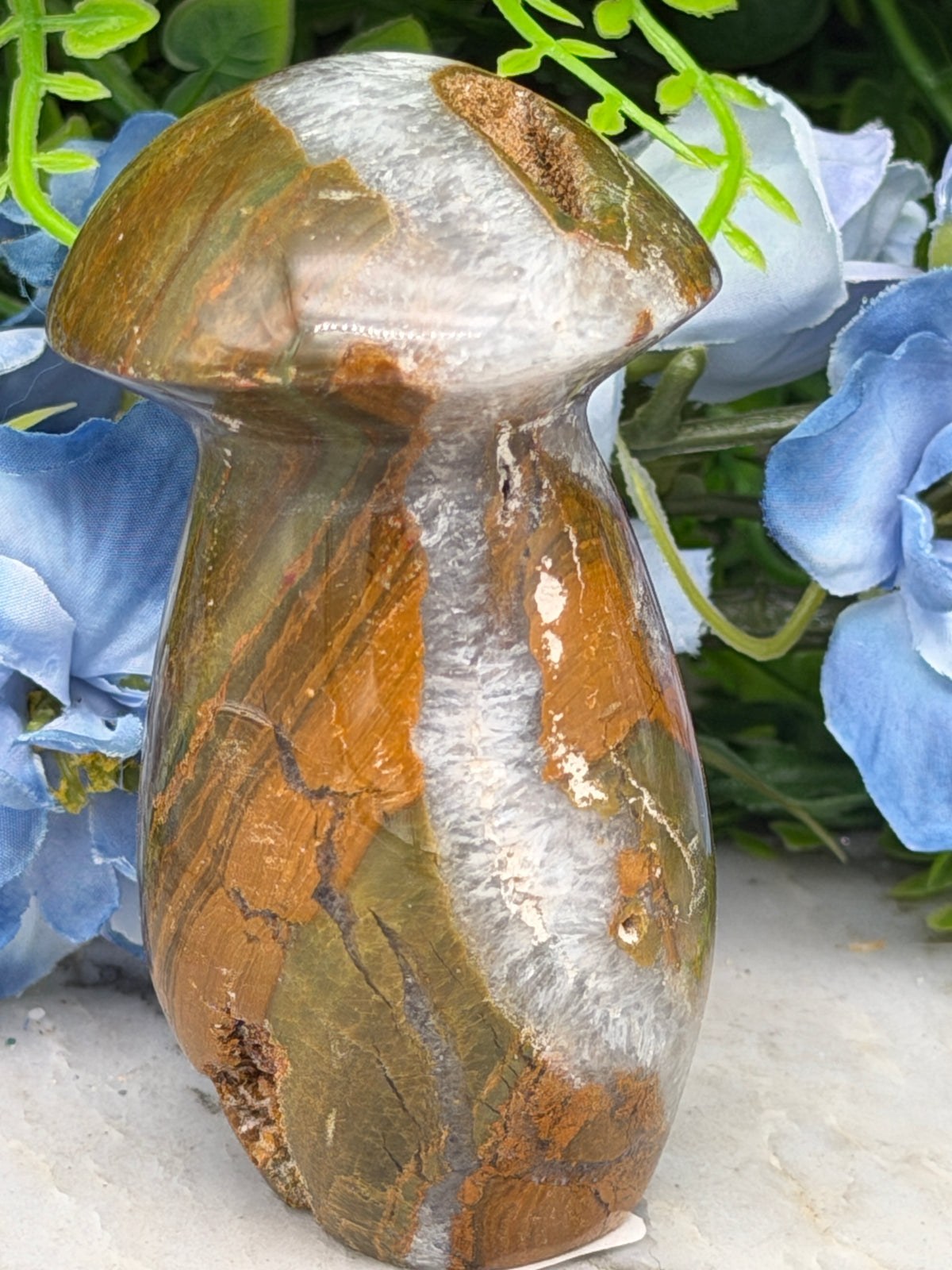 Oceaan Jaspis paddenstoel (156 gr/8 cm)